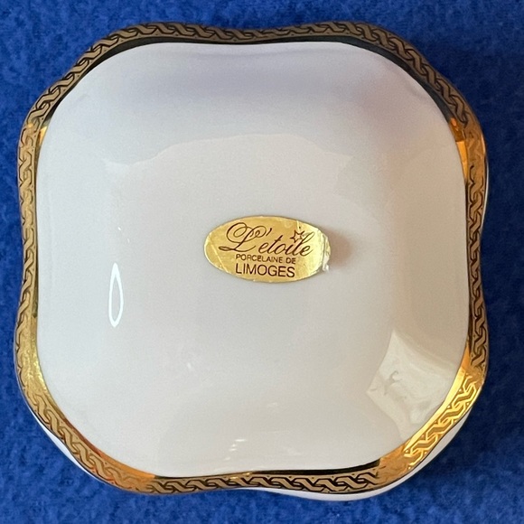 LIMOGES FRANCE Porcelain Trinket Box. NWT L’etoile Collection. - Picture 10 of 13
